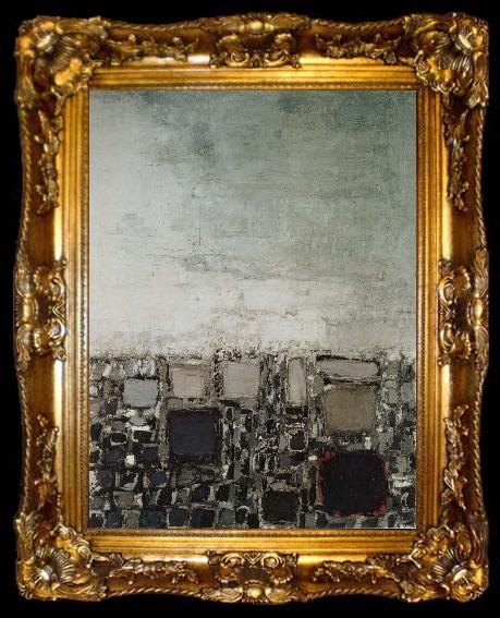 framed  Nicolas de Stael Housetop, ta009-2